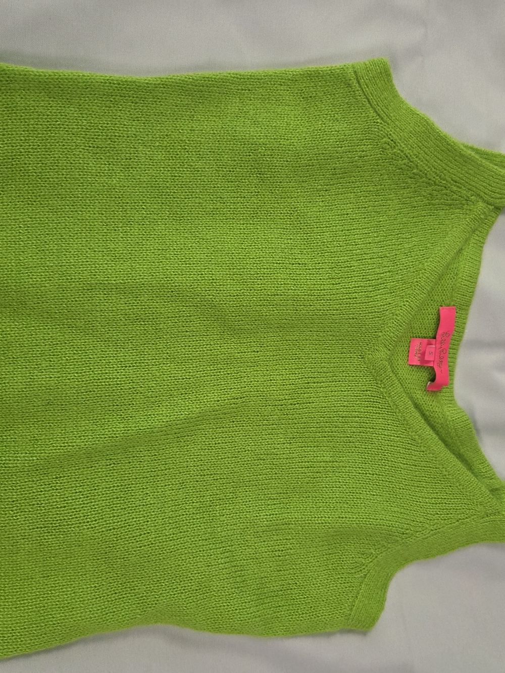 Lilly Pulitzer Neon Green Knit Tank Top